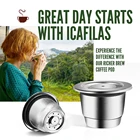 Многоразовый многоразовый фильтр ICafilas из нержавеющей стали для кофейной капсулы Nespresso, для Essenza Mini  Citi