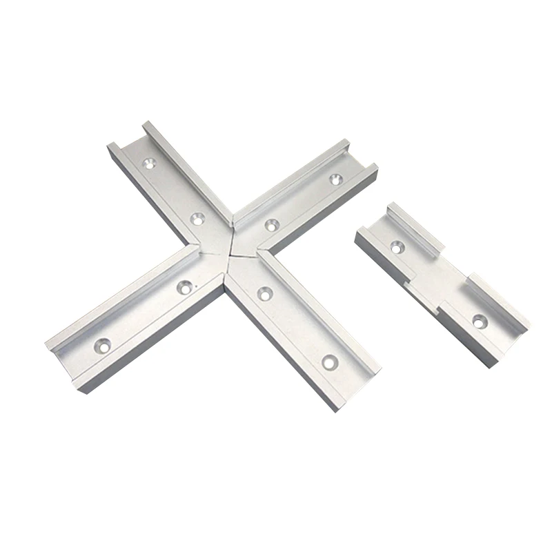 200mm Cross T-track Connector Set 30 Type T-slot Miter Track Jig Fixture Slot H88F | Инструменты