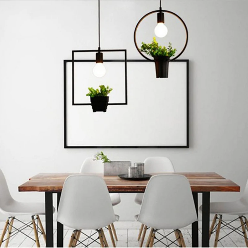 Винтажные подвесные светильники лампа в стиле лофт E27 подвесной светильник