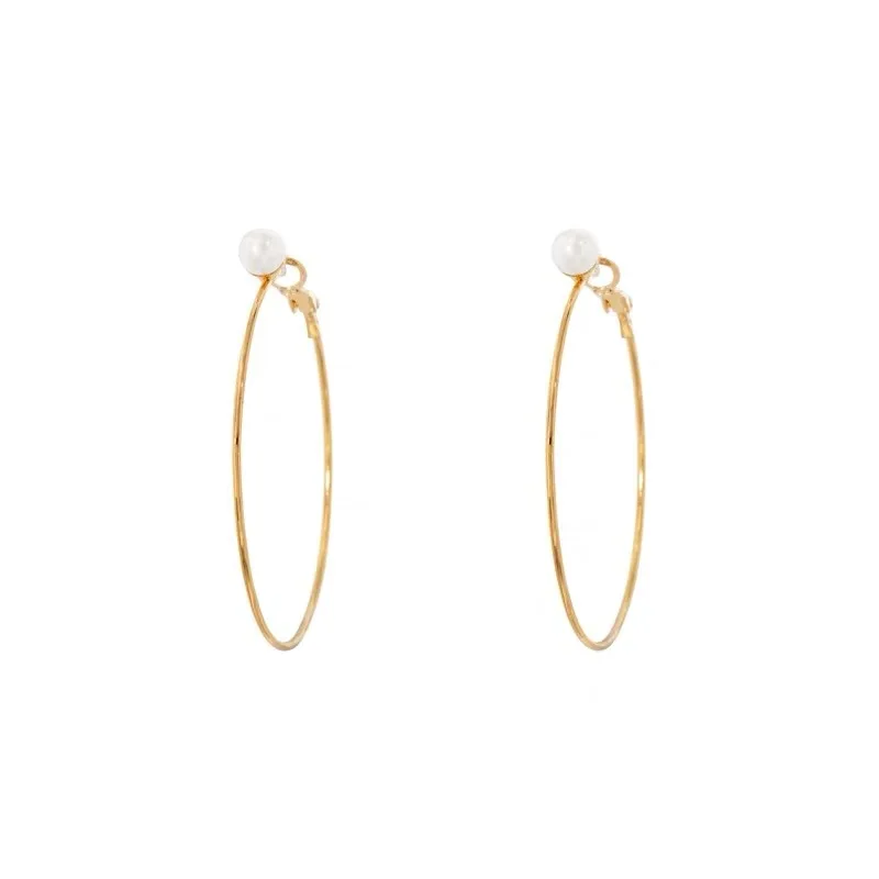 

TIMRONLY Hyperbole Oversize Hollow Hoop Earring Imitation Pearl Luxury Earrings for Women Girls Street Style Accessories