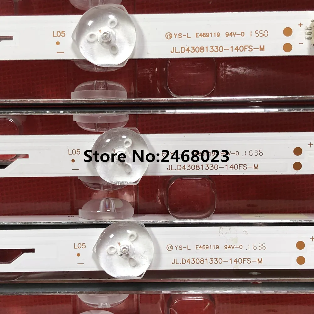 3pieces/lot for 43L1600C 2600C 43L26CMC L43E9600 JL.D43081330-140FS-M E469119 8lamps 755mm | Лампы и освещение