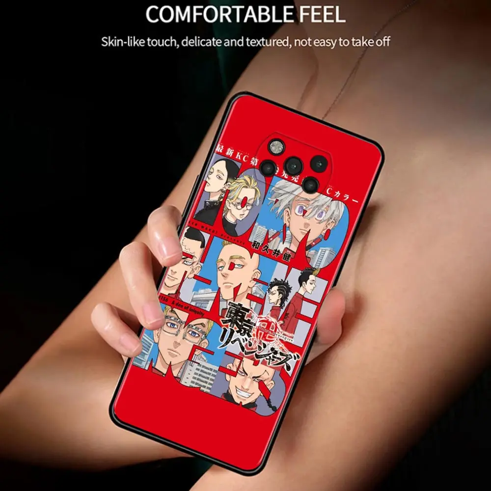 Anime tokyo revengers Funda For Mi Poco X3 M3 Pro NFC F1 Shell for Mi 12 Note 10 Pro Coque for Mi CC9 Pro CC9E A3 A2 Lite Para