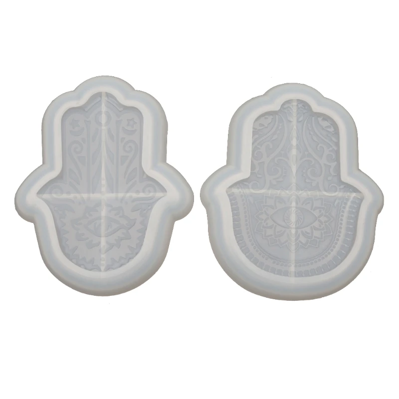 

Hamsa Hand Tray Resin Mold Palm Amulet Epoxy Resin Mold Hamsa Hand Shape Holder Jewelry Plate Dish Resin Casting Molds