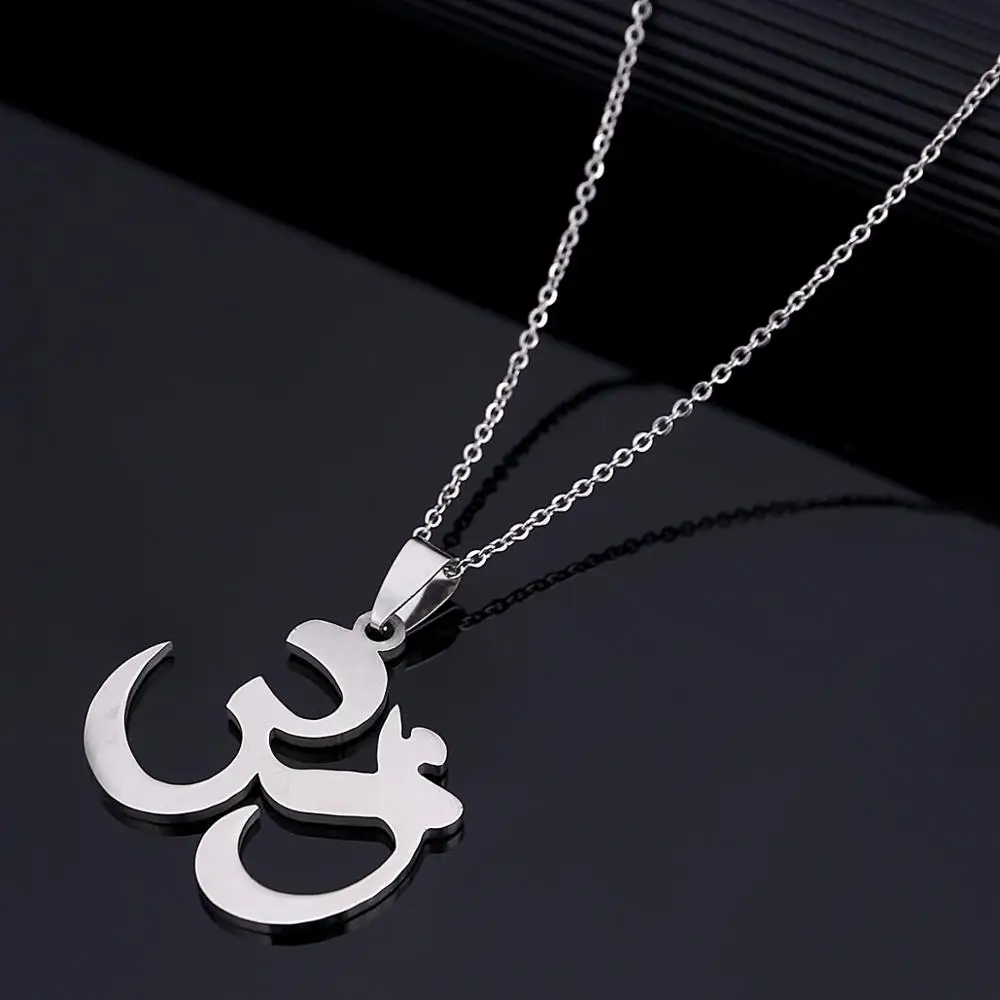 Ожерелье с подвеской для йоги из нержавеющей стали женщин и девушек|Ожерелья