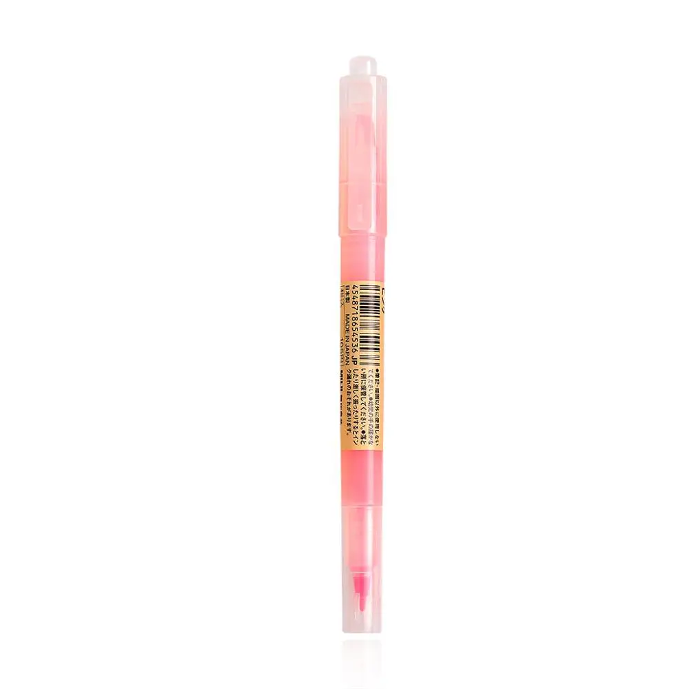 red 1 шт., MUJI, двойная головка, кристалл, перспективное окно, двойной цвет, яркие цвета, хайлайтеры, рекламные маркеры, Подарочные канцелярские товары - Цвет: red