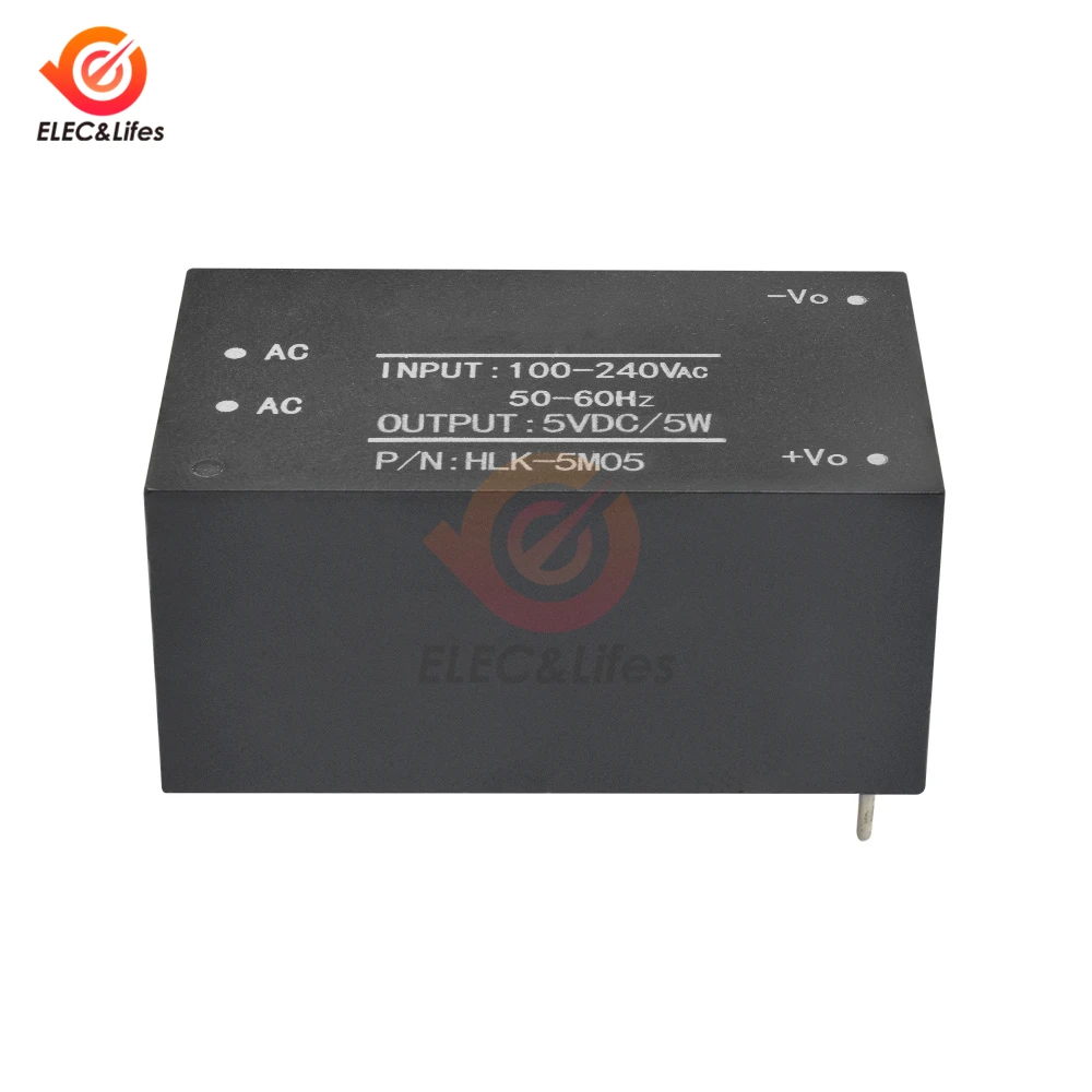 AC-DC 220V до 3,3 V 5V 12V Мини модуль источника питания с HLK-PM01 HLK-PM03 HLK-PM12 Шаг вниз переключатель, модуль источника питания с сертификацией UL/CE