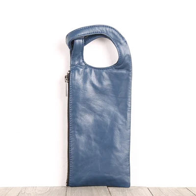 Blue Новинка, клатч, кошельки из натуральной кожи, унисекс, кошелек для телефона, топ-конец,, Воловья кожа, на молнии, длинные кошельки для путешествий, для влюбленных, ручная сумка, кошелек для монет - Цвет: Blue