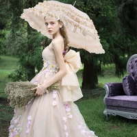 wedding wedding celebration marry umbrella bridesmaid bride umbrella cos lace princess lace umbrella pink system