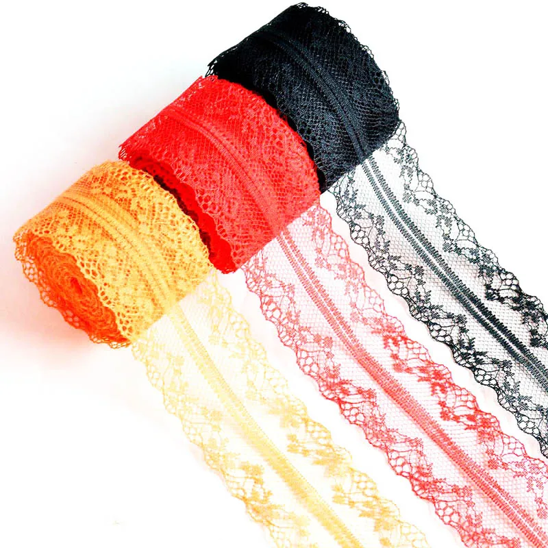 5 ярдов красивых кружевных лент 4 см ширина сделай сам одежда/цветочные