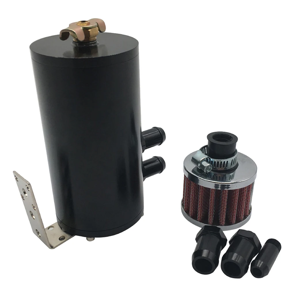 Алюминий 2 Порты и разъёмы маслоуловитель резервуар W/вентиляционный фильтр |