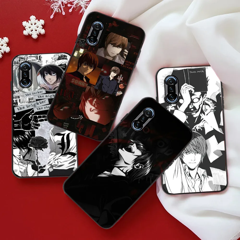 

Japan Anime Manga Death Note Phone Case For POCO X3 Pro X3 NFC F3 Pro GT M3 Pro For POCO F3 Soft TPU Cases Funda Back Cover L