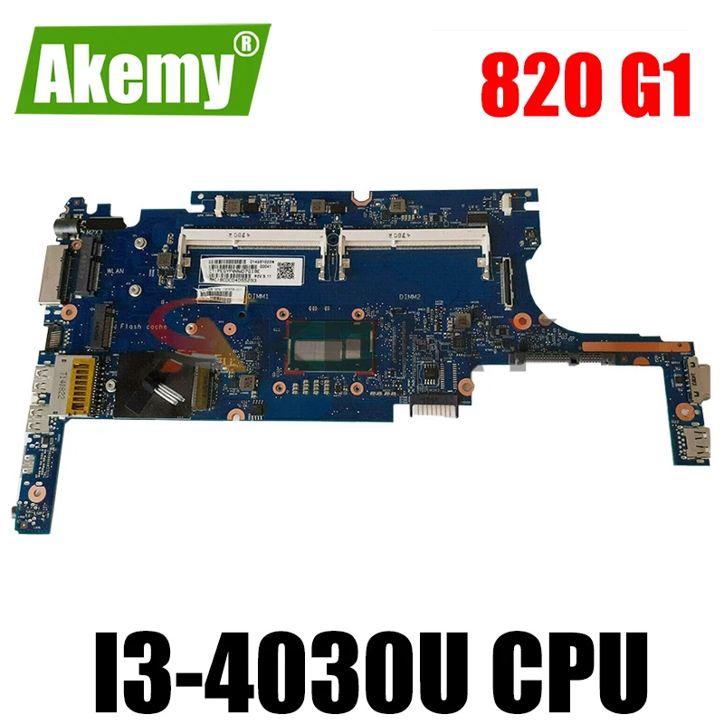 

100% рабочая 100% hp Elitebook 820 g1 материнская плата с i3-4030u процессор 802500-501 802500-001 802500-601 6050A2630701-MB-A01