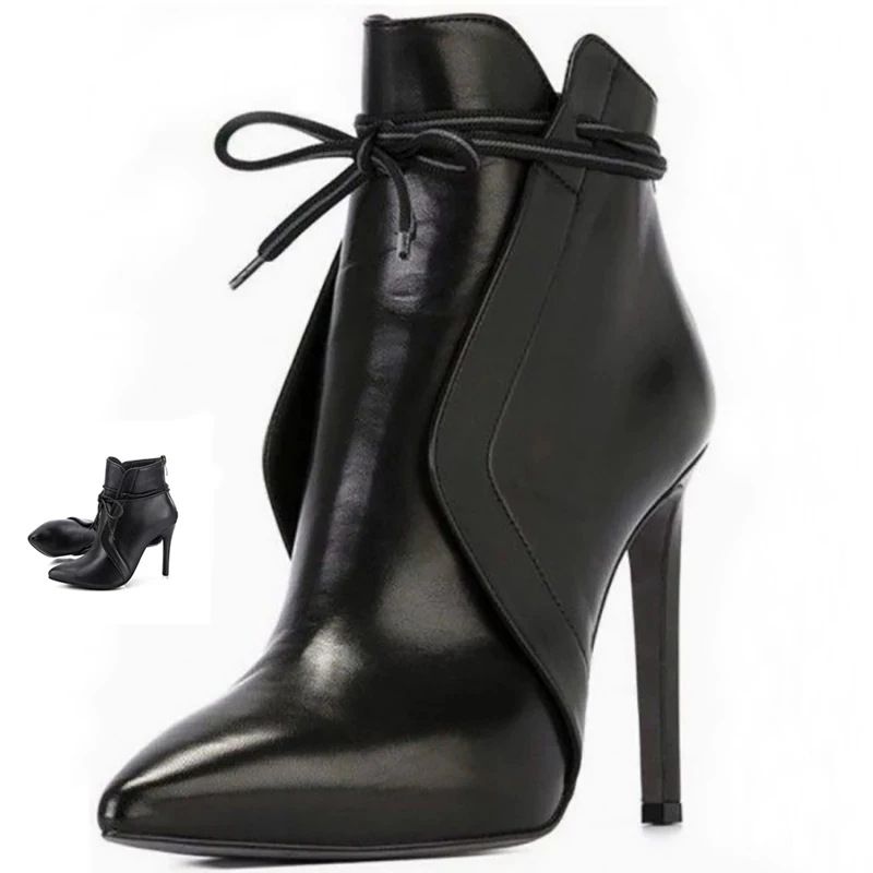 

10.5cm Explosive boots sexy pointed-toed fashion winter boots stiletto Platform women high heels Zapatos De Mujer Ankle Boots
