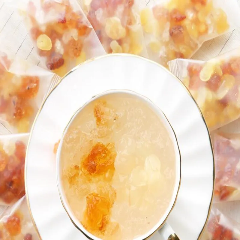 Высококачественная натуральная персиковая жвачка снежинка сочетание сапонина