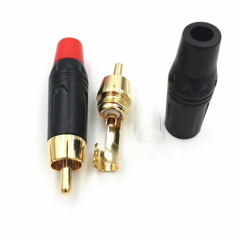20 шт./лот аудио разъем позолоченный RCA мужской или женский пайки RCA|Соединители| |