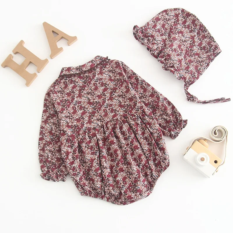 Spring Baby Bodysuits Infant Flower Outwear In Of 2021 Conjoined Pure Cotton Clothes Crawling Girl | Детская одежда и обувь