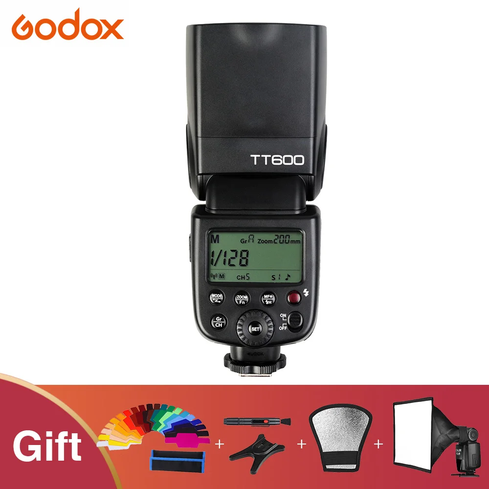 Godox TT600 2 4G Беспроводная GN60 Master/Slave камера Вспышка Speedlite Speedlight для Canon Nikon Pentax Olympus