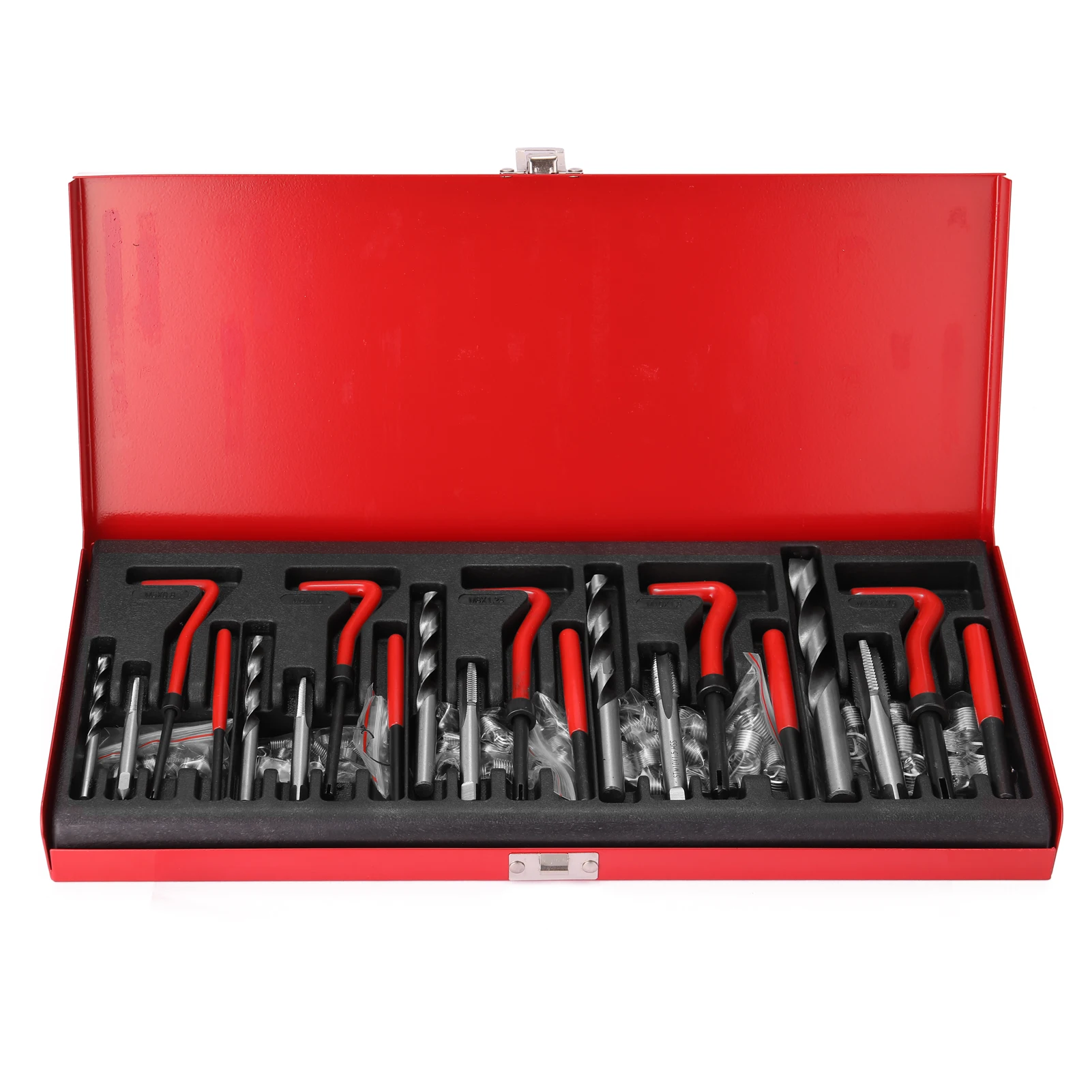 

Профессиональный набор инструментов для ремонта автомобильной резьбы 131 шт., гаечный ключ, гаечные ключи, вставки, набор сверлильного крана ...