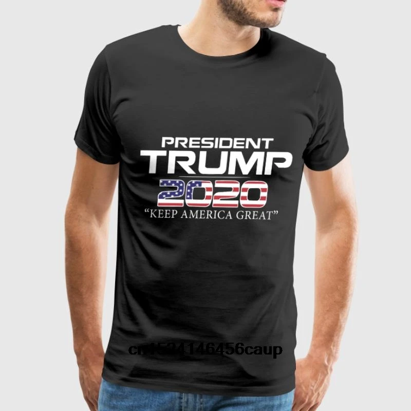 

O-neck Custom Printed Men T shirt President trump 2020 keep america great Women T-Shirt