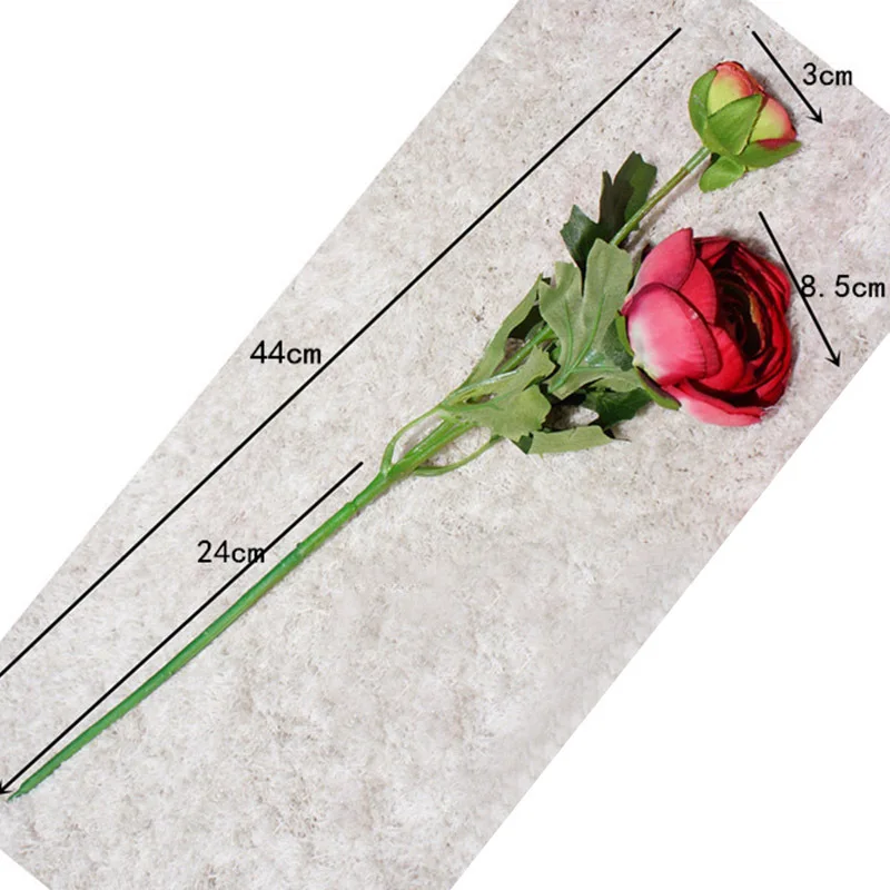 2 головки искусственные розы шелковые цветы Пионы DIY Длинные ветки пионы