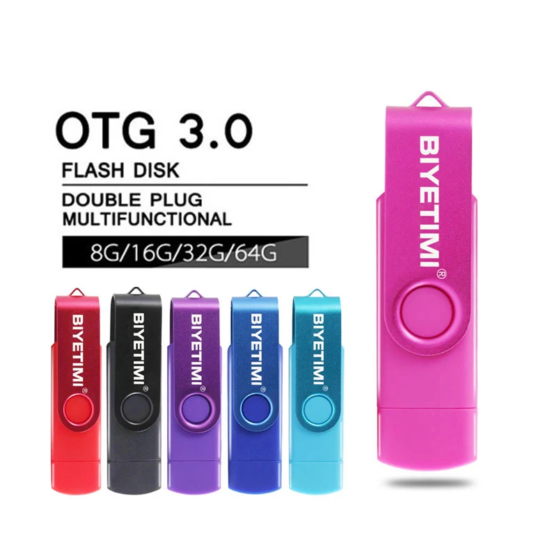 Новинка Usb 3,0, USB флеш-накопитель biyetimi OTG для смартфонов/планшетов/ПК, 8 ГБ, 16 ГБ, 32 ГБ, 64 ГБ, 128 ГБ, флеш-накопитель, высокоскоростной флеш-накопитель