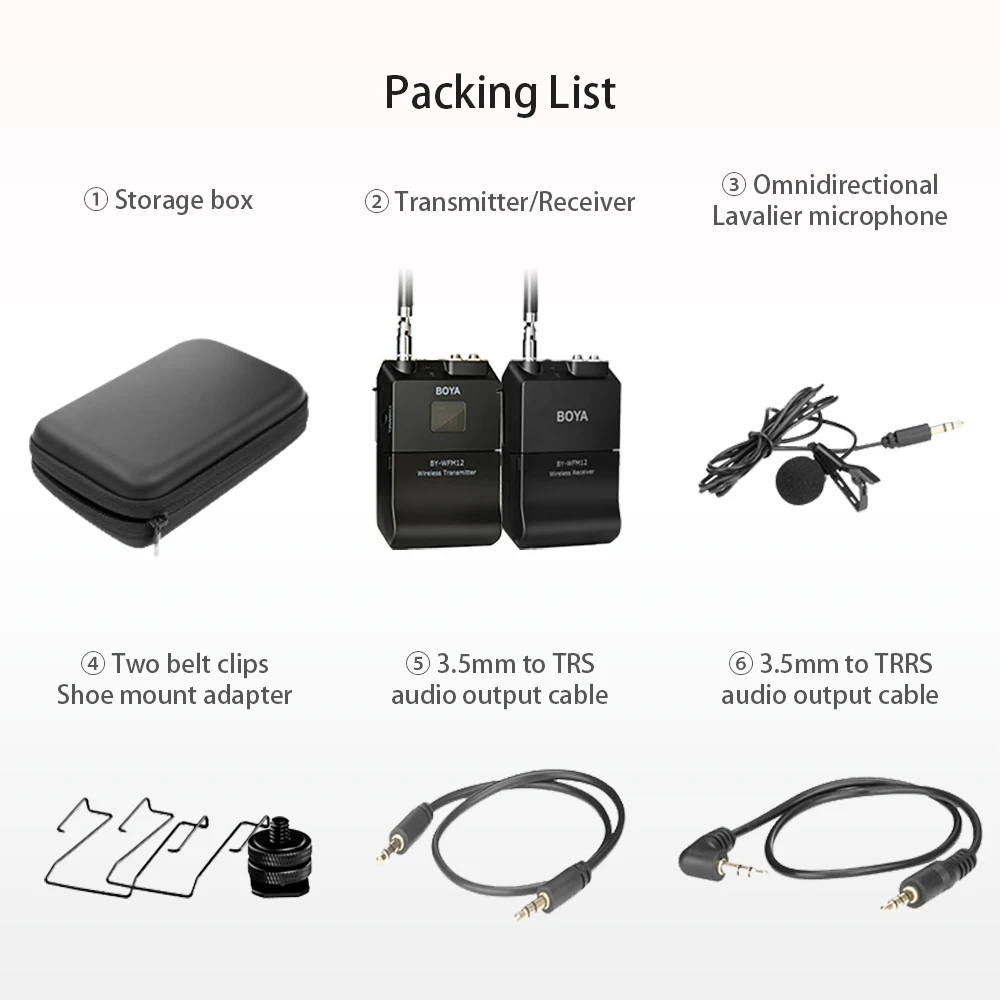 VHF Беспроводная система микрофона Lavalier для iPhone Android смартфон Canon Nikon Sony SLR