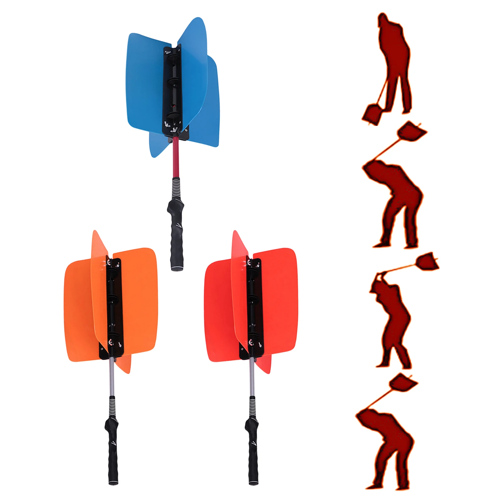 

Golf Swing Trainer Power Fan Warm-Up Skill Training Equipment Supplies