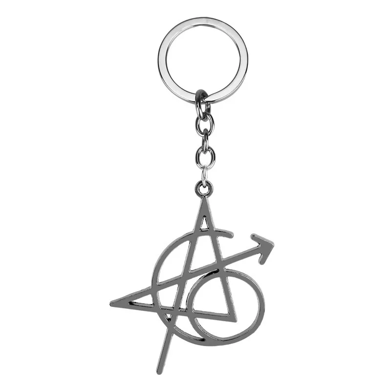 Брелок Avengerss с тату, ювелирный брелок, кольцо для ключей в 3 стилях, подвеска с буквой A, ювелирное изделие