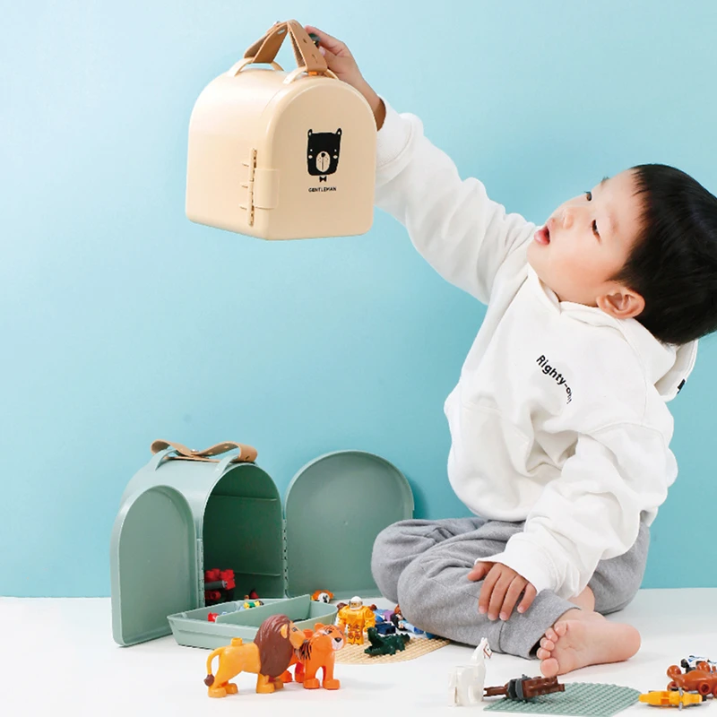 

Home Portable Toy Storage Box Sundries Storage Children's Toys Snacks Organize Storage Carrying Children's Toys Outdoor