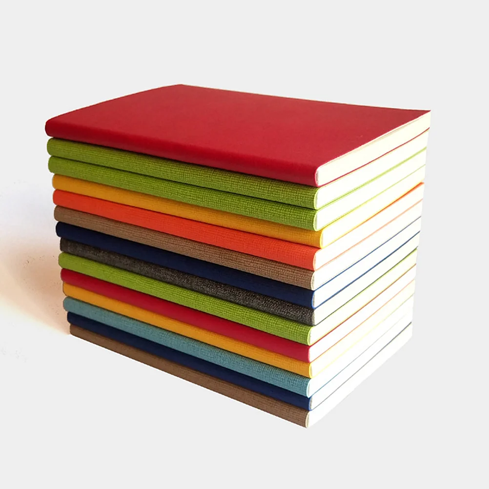 

6 Pcs 14x9CM A7 Cover Mini Notebooks Diary Pocket Notepads Graffiti Books Promotional Gift Stationery (Grey)