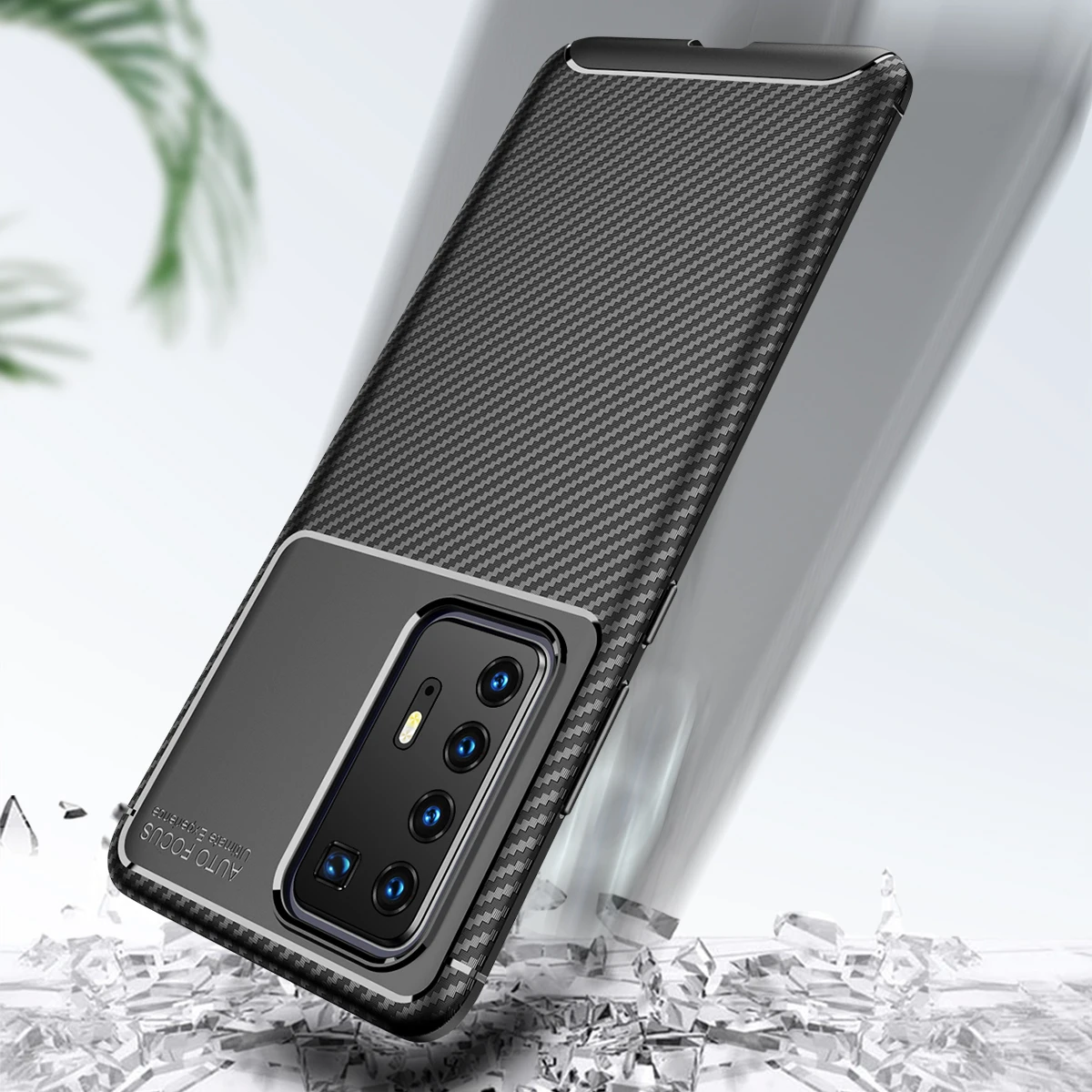 Матовый чехол для huawei P40 Pro Nova 5T 6SE Honor 20 mate 30 P30 мягкий резиновый из углеродного
