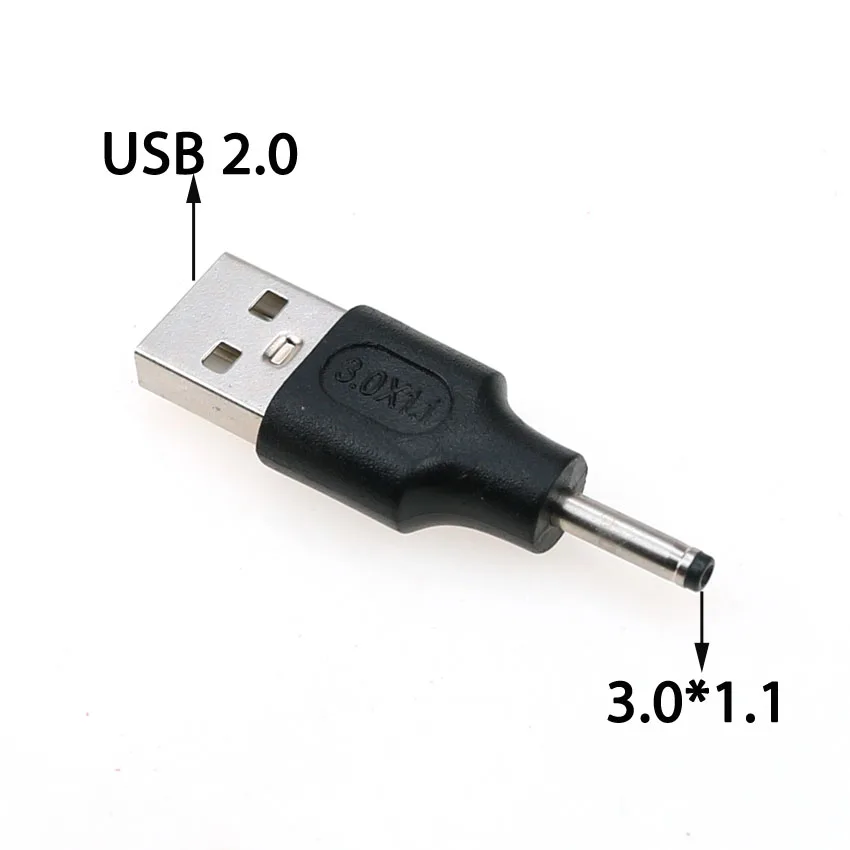 ChengHaoRan USB to DC Power Plug A Male Jack 5.5*2.5 5.5*2.1 4.8*1.7 2.5*0.7mm Connector 5V Charger Adapter | Компьютеры и офис