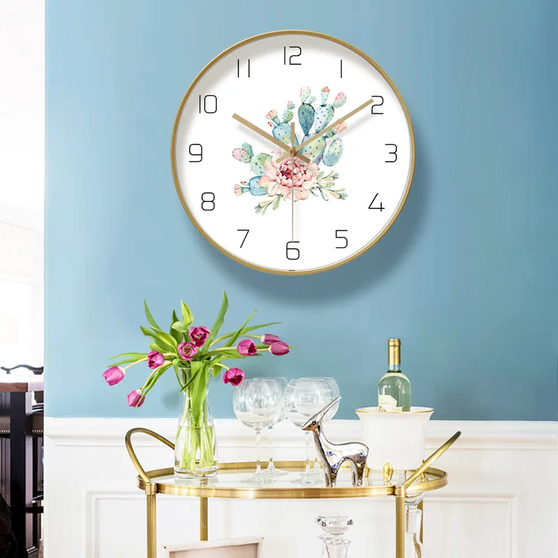 Wall Clock Modern Design Glass Clocks Decorative Living Room Silent Quartz Home Decor 50W24 | Дом и сад