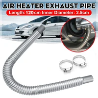 120cm stainless steel car exhaust pipe gas vent hose diesel heater exhaust muffler pipe for webasto eberspacher heater
