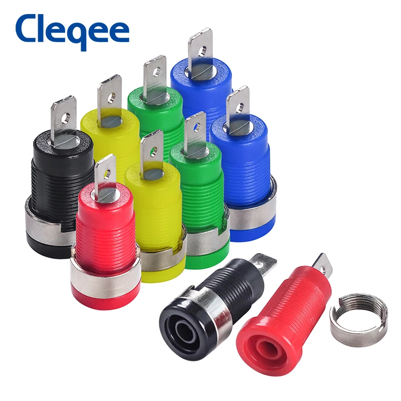 Cleqee P3007 10 шт./компл. 5 цветов 4 мм никелированная переплетная стойка вилка типа