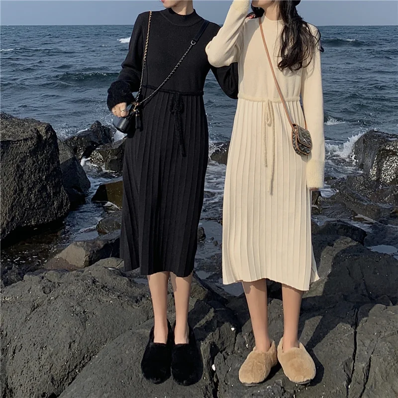 Осенне-зимнее платье для маленьких мужчин новинка 2021 женская одежда черный