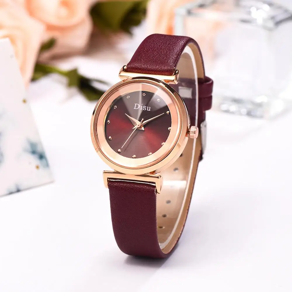 Новые взрывные кожаные часы женские 2020 простые модные оптом повседневные