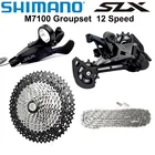 Скоростной переключатель передач SHIMANO SLX M7100 1x1, набор скоростей для горного велосипеда M7100, рычаг переключения передач, задний переключатель, солнечный свет, кассета 50T 52T