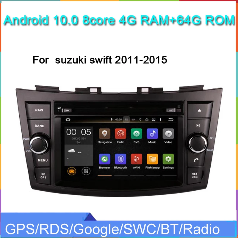 7 дюймов HD сенсорный экран android 10 машинный dvd проигрыватель для swift 2011 2015 авто радио