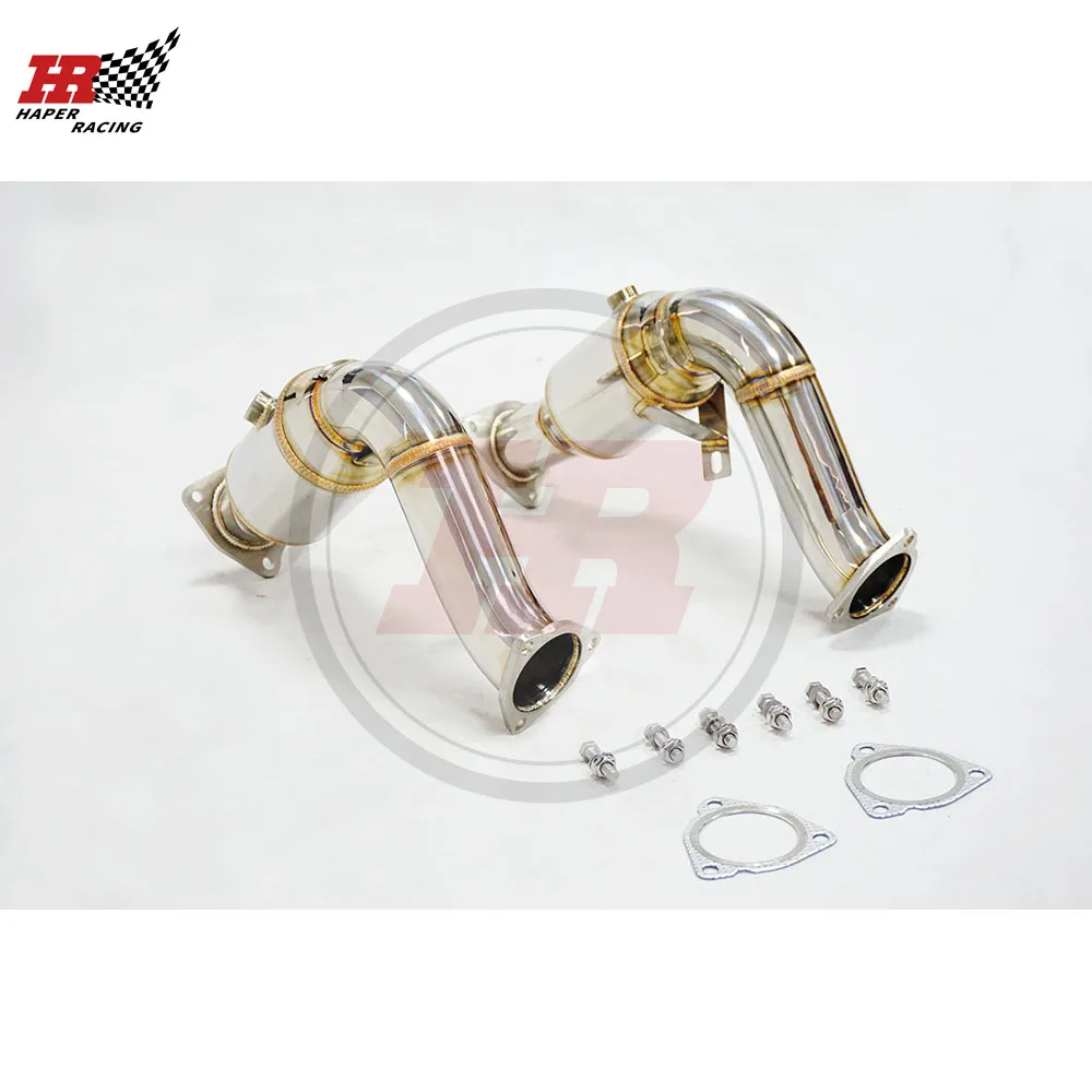 HAPER RACING 2 5 ''выхлопная труба из нержавеющей стали с высоким потоком для S4 S65 A6 A7 A8