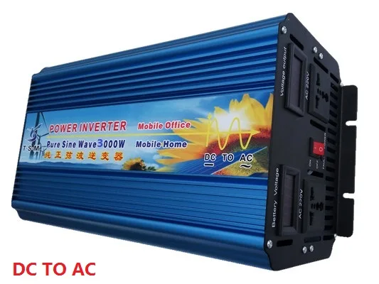 Инверсор Onda Senoidal Pura 3000w DC12V/24 V к AC110V/220 V 60HZ