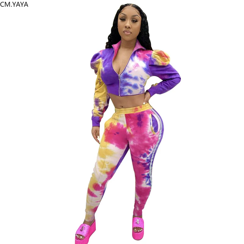 Женские спортивные костюмы из двух предметов укороченный топ с рукавами