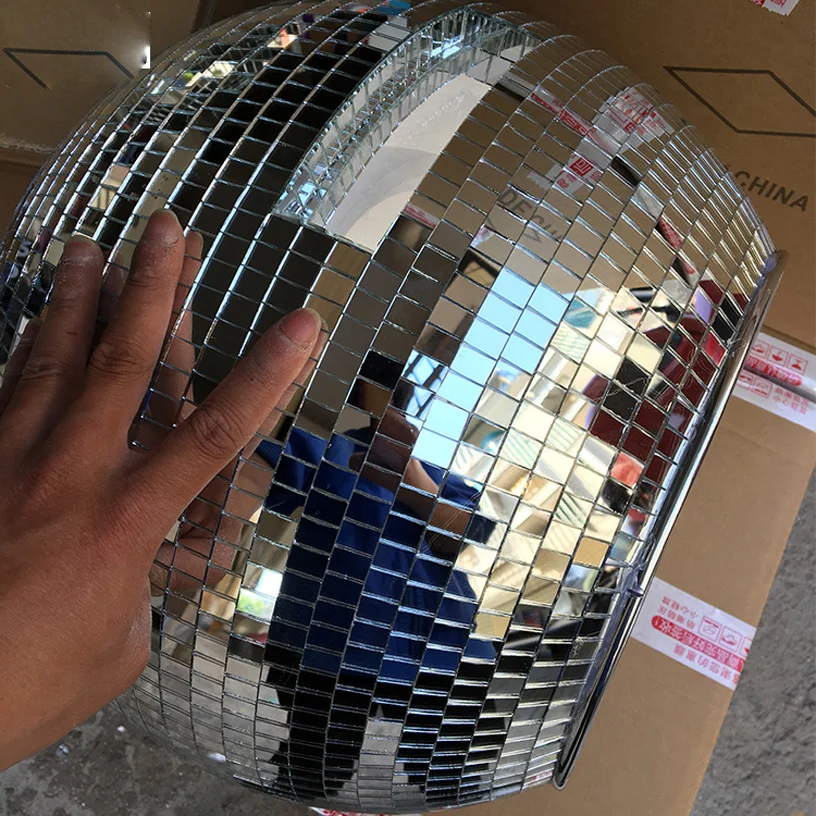 Glass ball led light helmet catwalk mirror men Hat disco performance Model Ballroom dance headwear singer stage show wears | Тематическая