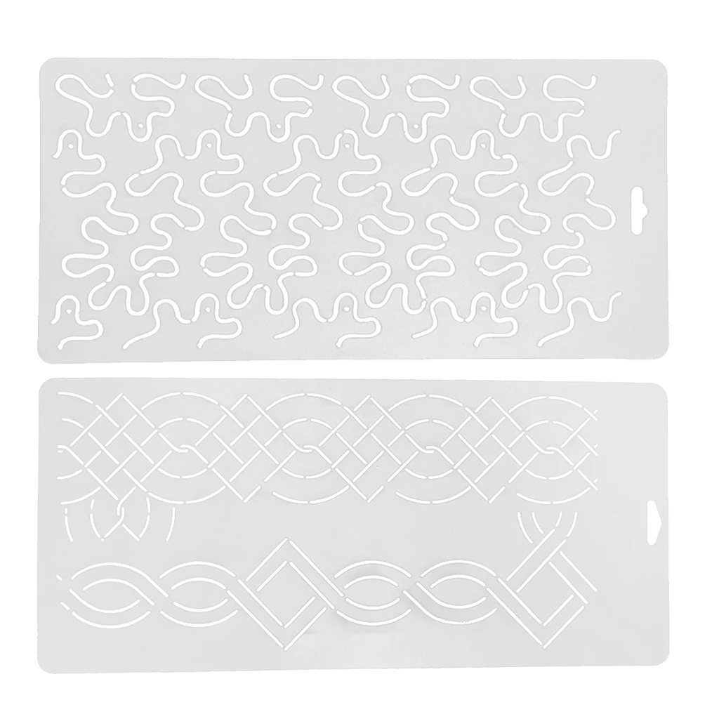 2 шт. прозрачные трафареты для шитья пластиковые шаблоны вышивки ручной