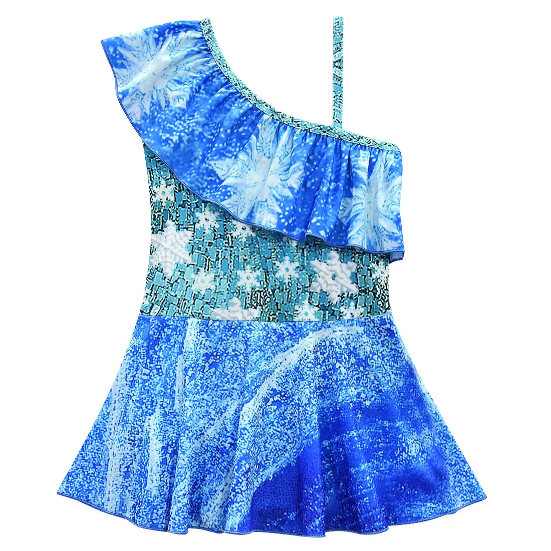 От 3 до 12 лет купальники для девочек бикини Эльза Анна косплей купальный костюм