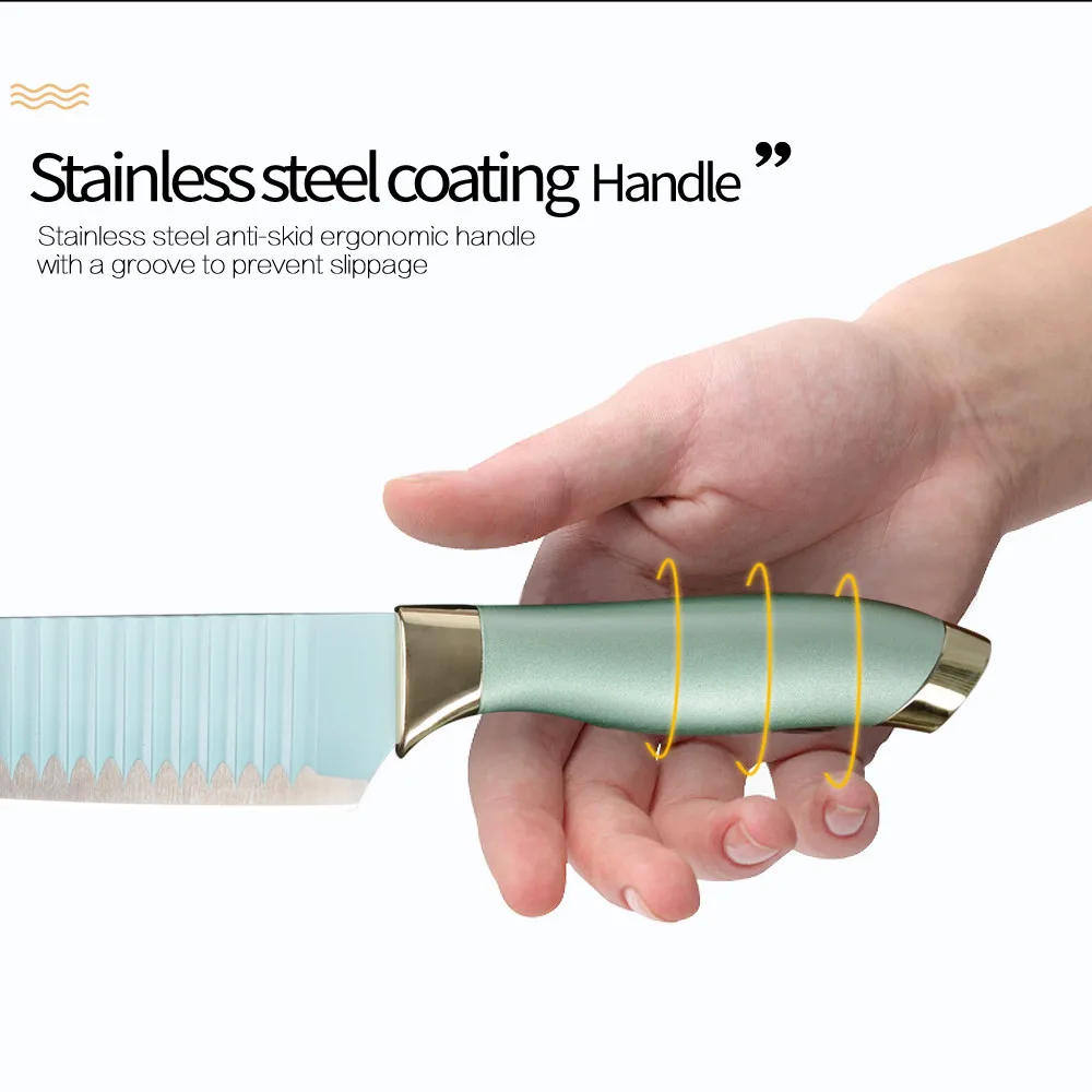 Набор кухонных ножей MUZ острый японский шеф повар кухонные ножи из нержавеющей