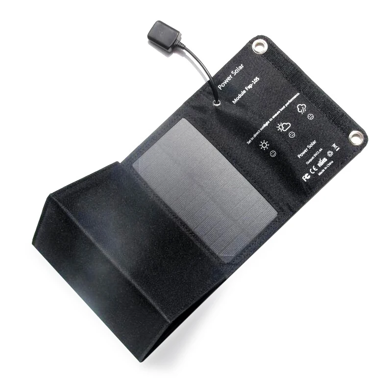

Foldable Solar Panel Charger 10W Portable Power Solar Charger Phone Charger 5V 2A USB Output For Smartphone Outdoor Camping