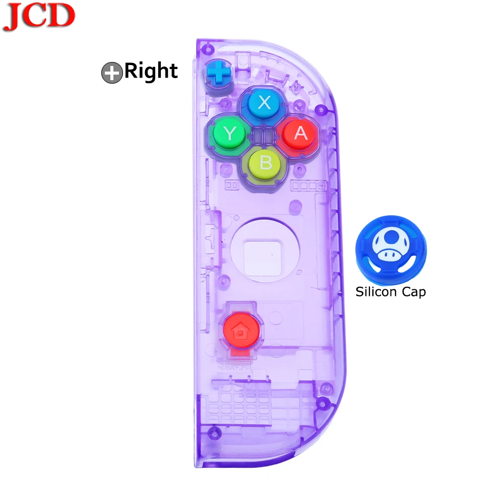 JCD прозрачный цвет DIY для Joy-Con корпус чехол для kingd контроллер NS оболочка игровая консоль для переключателя влево или вправо - Цвет: No13  Right