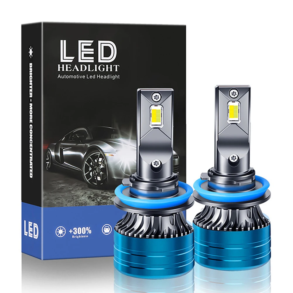 

H1 H4 H7 H11 Three-color LED Light 5600LM 9005 HB3 9006 HB4 Car Led Headlights Bulbs High power 360 degree Led Lights for Auto