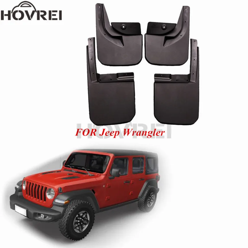 Автомобильные Брызговики для Jeep Wrangler JL 2018 2019 брызговик Набор форм передний